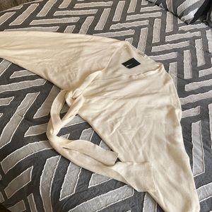 Cream wrap around sweater